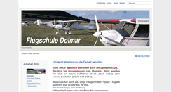 Desktop Screenshot of flugschule-dolmar.de