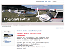 Tablet Screenshot of flugschule-dolmar.de